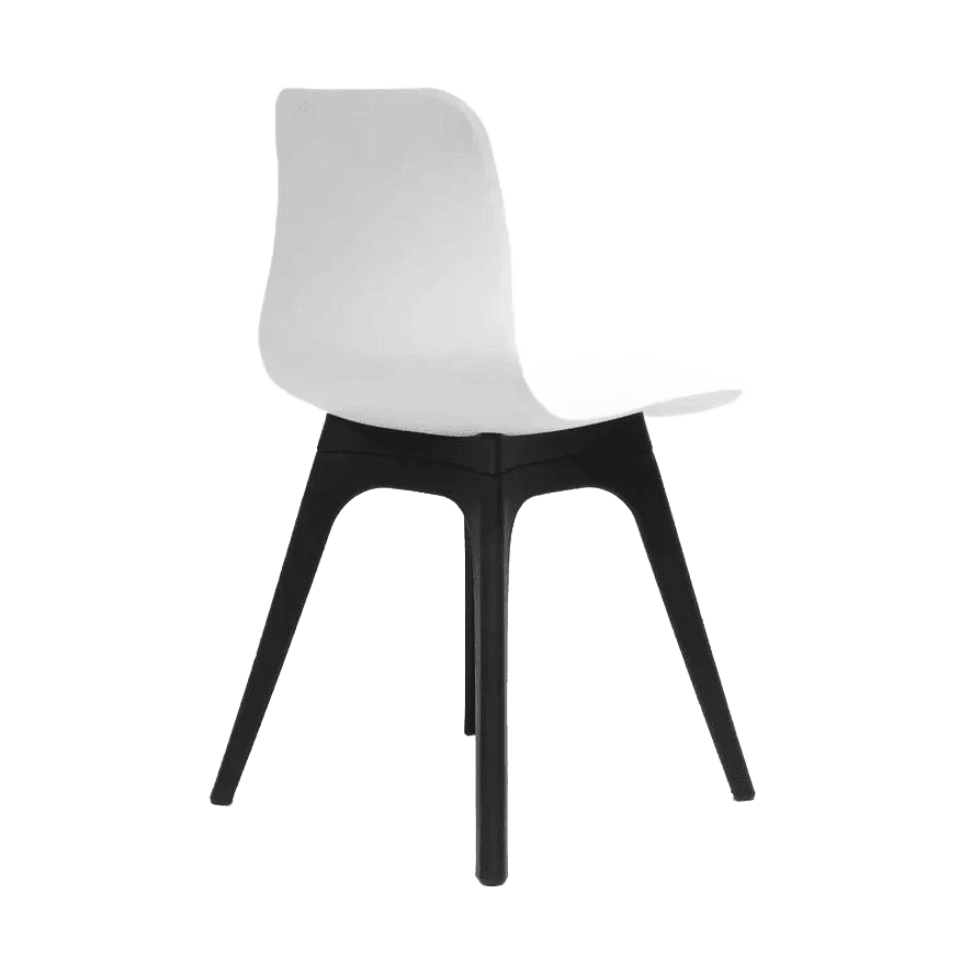 Lucid Visitor Chair Black Black Leg Frame - Office Furniture Company