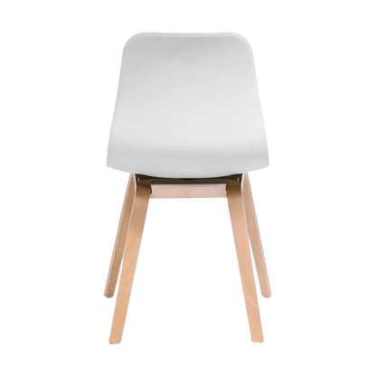 Lucid Visitor Chair Black Timber Leg Frame - Office Furniture Company