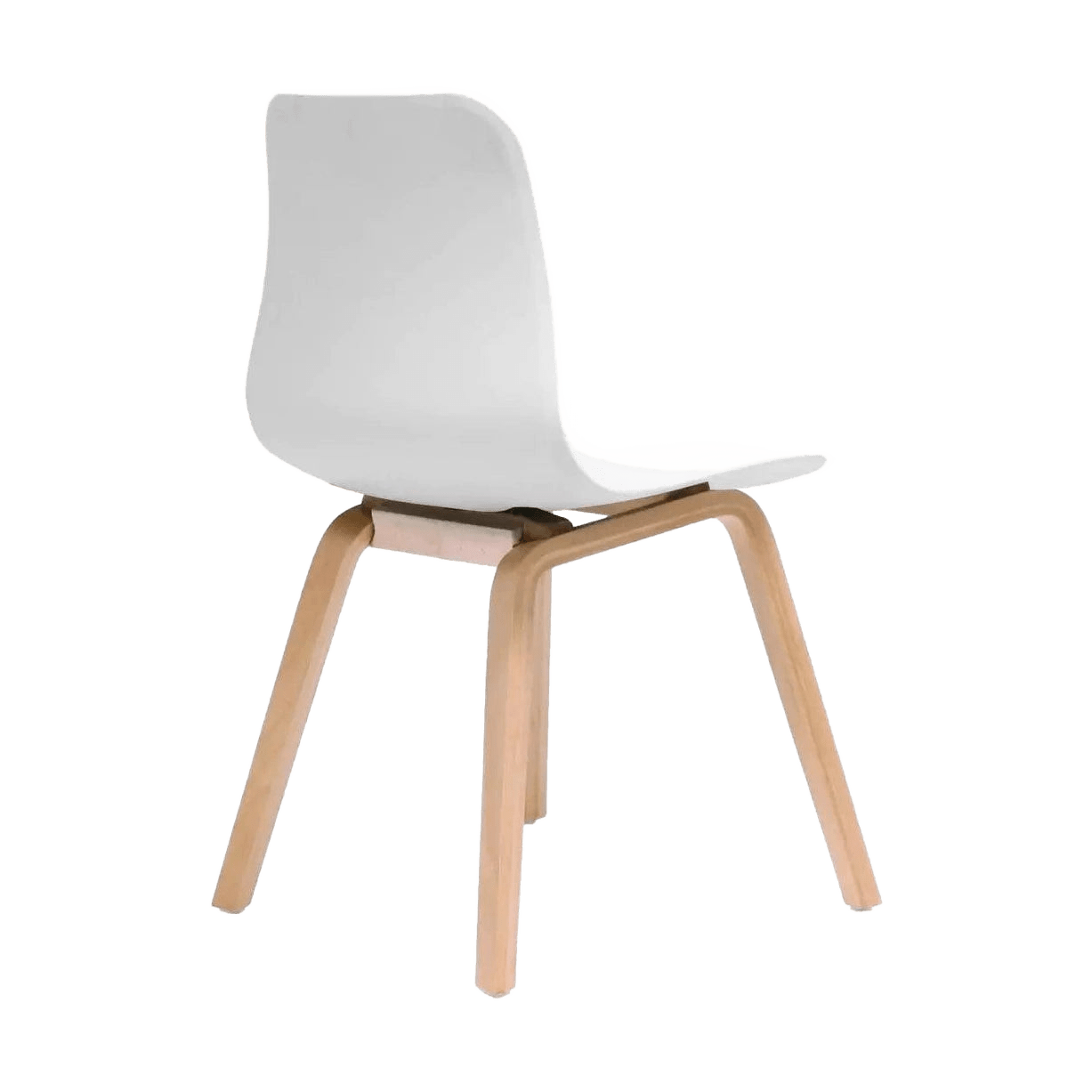 Lucid Visitor Chair Black Timber Leg Frame - Office Furniture Company