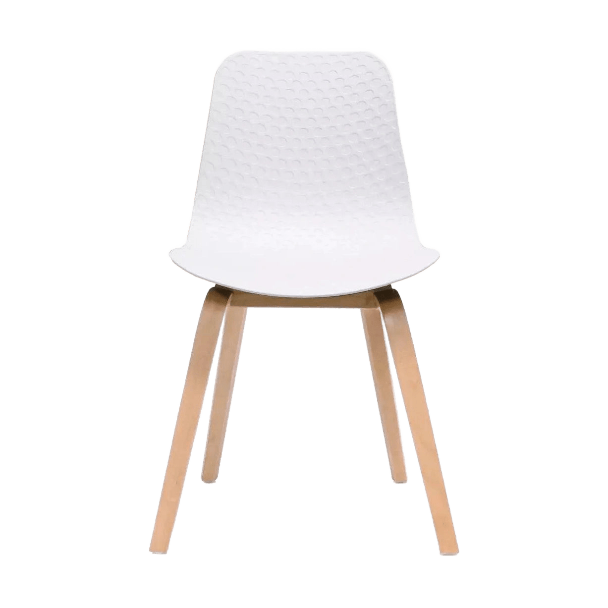 Lucid Visitor Chair White Timber Leg Frame - Office Furniture Company
