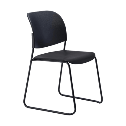 Lumia PP Stackable Chair Ash Black - Office Furniture Company
