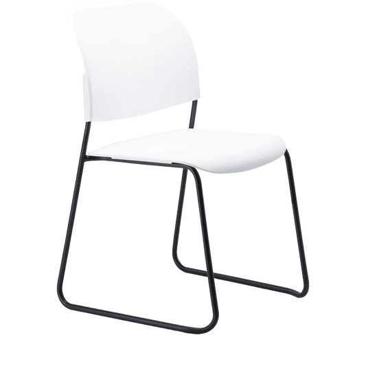 Lumia PP Stackable Chair Snow White - Office Furniture Company