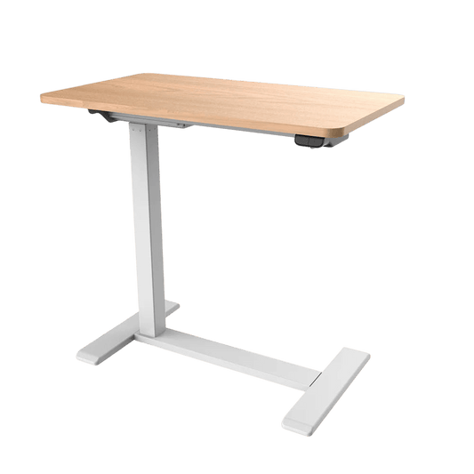Malmo Mobile Roll Over Mobile Electric Desk Timber