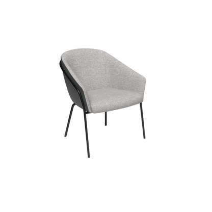Mesa Black Metal Leg Tub Chair Brown Sunday (027) / Tan PU