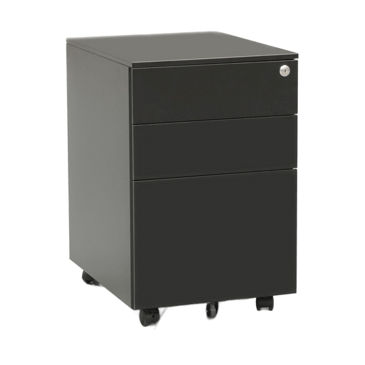 Metal Mobile Pedestal Black - Office Furniture Company