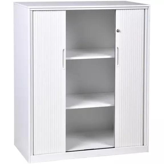 Metal Tambour Storage Cupboard - Office Furniture Company 