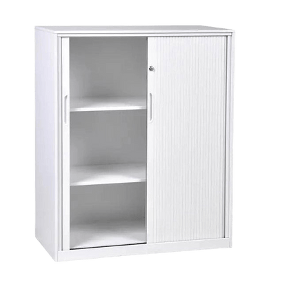 Metal Tambour Storage Cupboard - 3