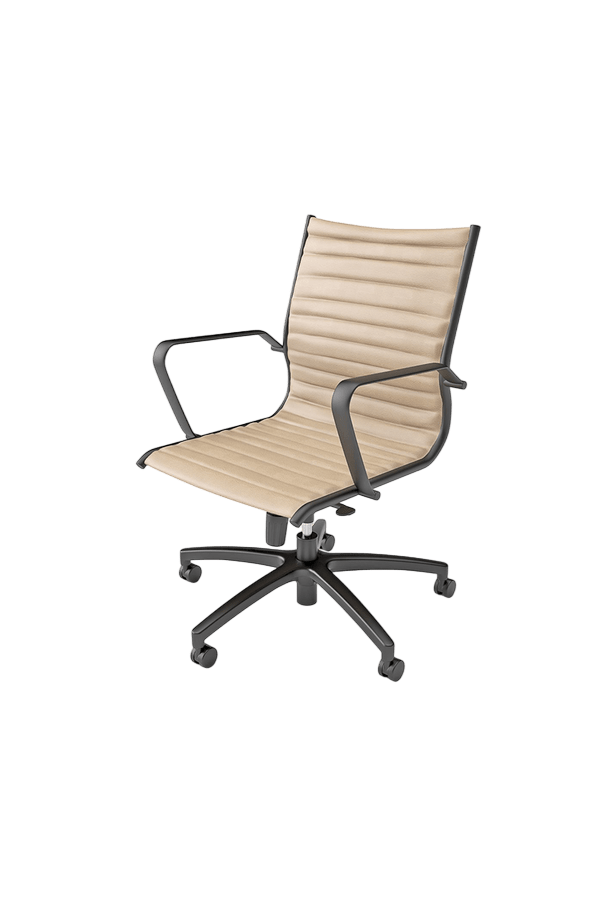 Metro Midback Meeting Chair Black PU