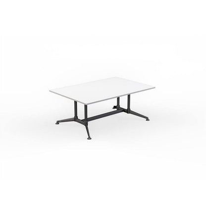Modulus Boardroom Table with All Black Twin Post Legs - Office Furniture Company 