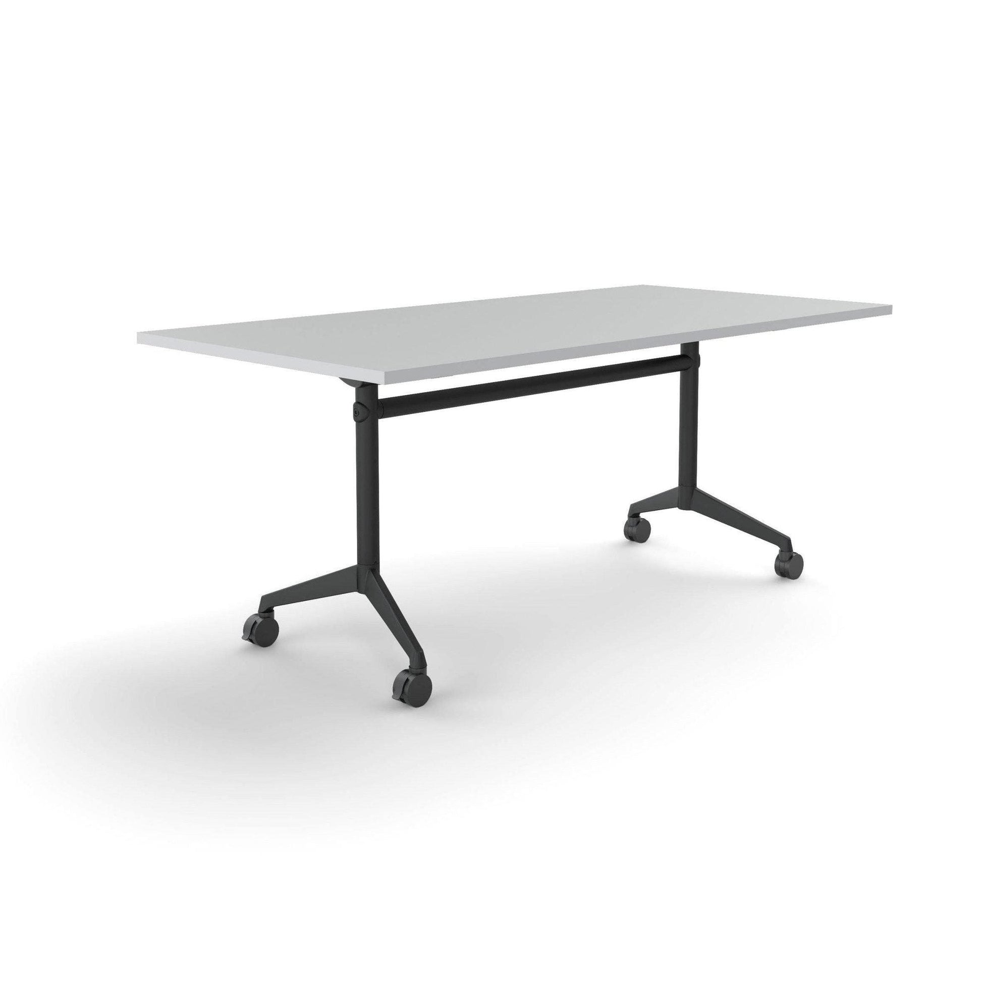Modulus Mobile Flip Table with All Black Legs