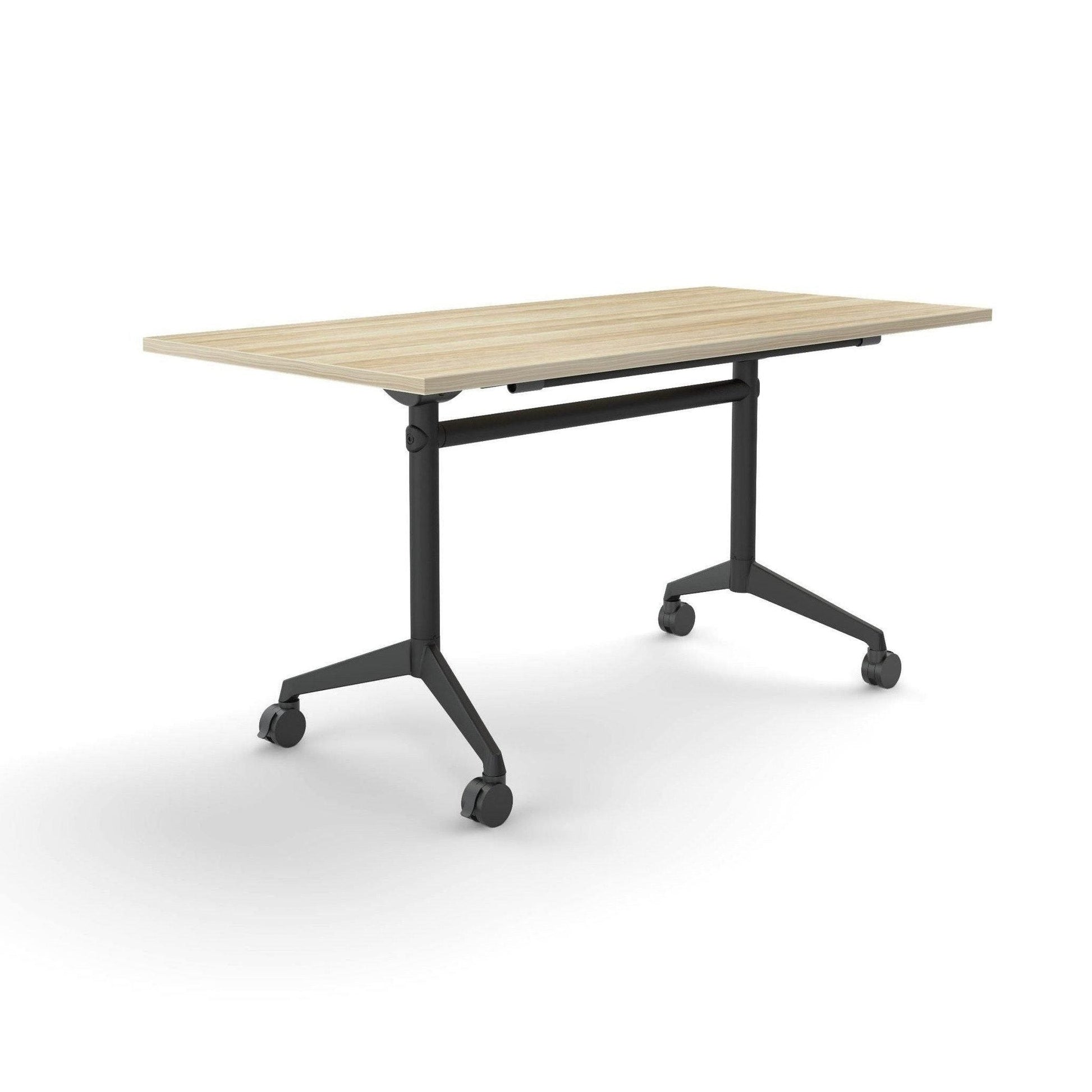Modulus Mobile Flip Table with All Black Legs