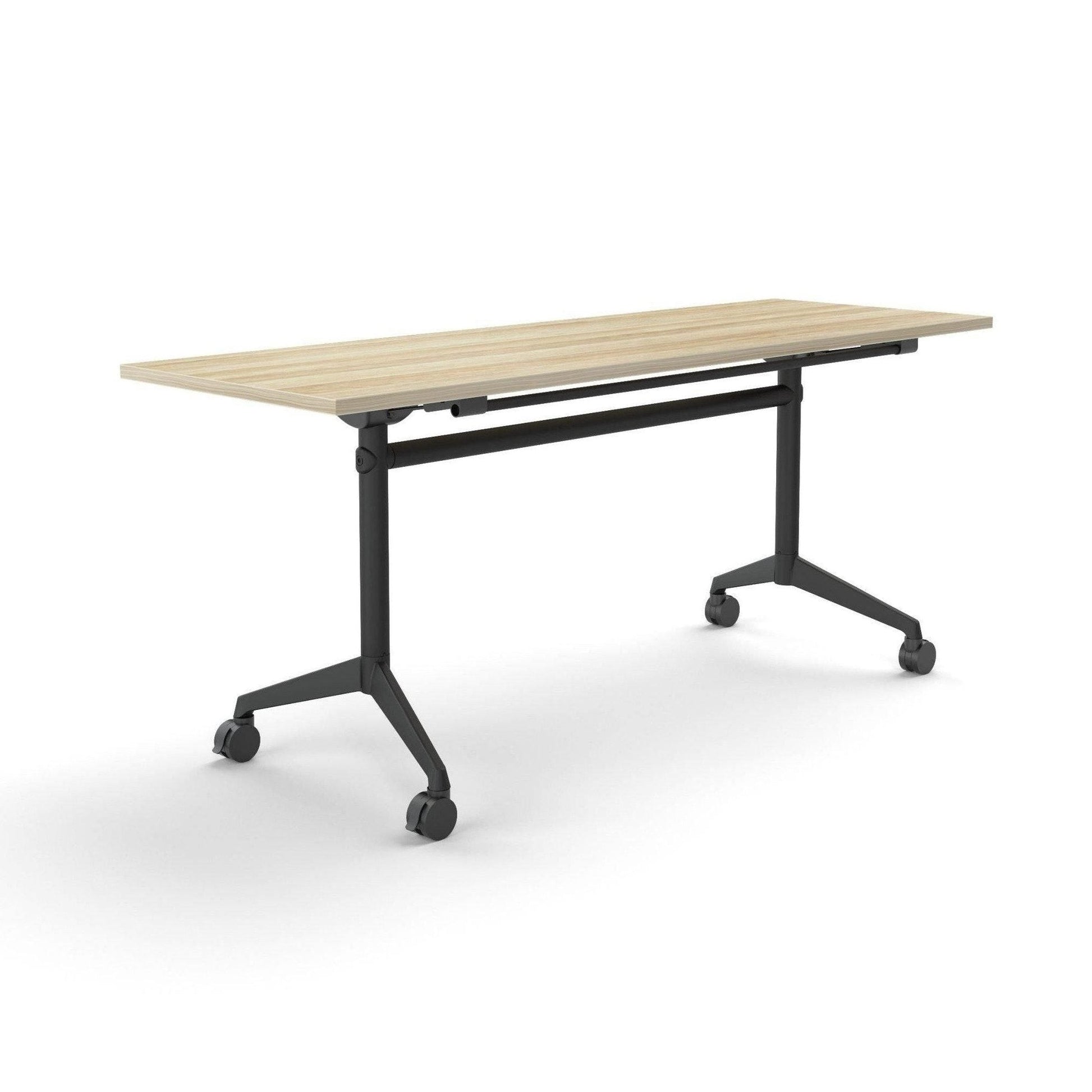 Modulus Mobile Flip Table with All Black Legs