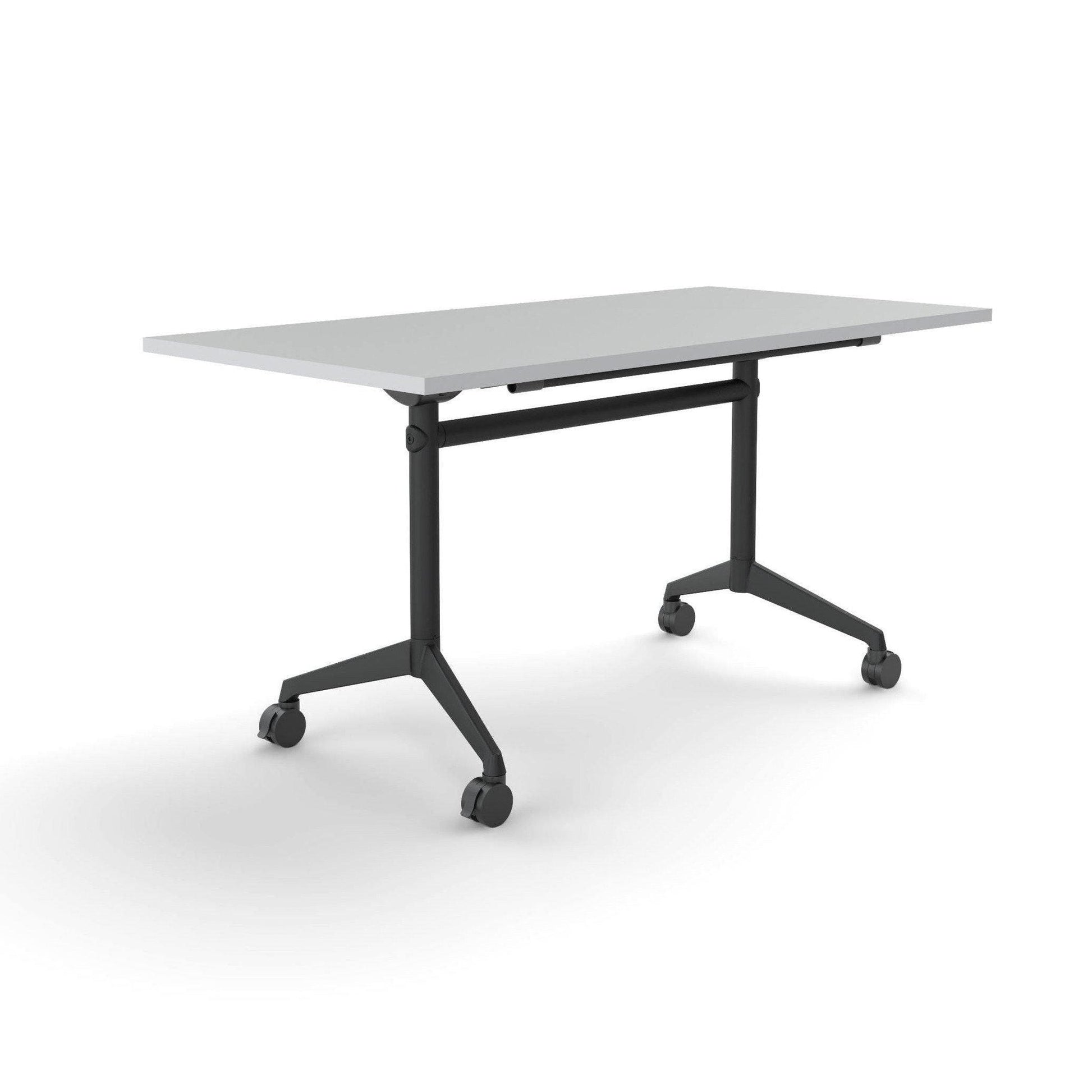 Modulus Mobile Flip Table with All Black Legs
