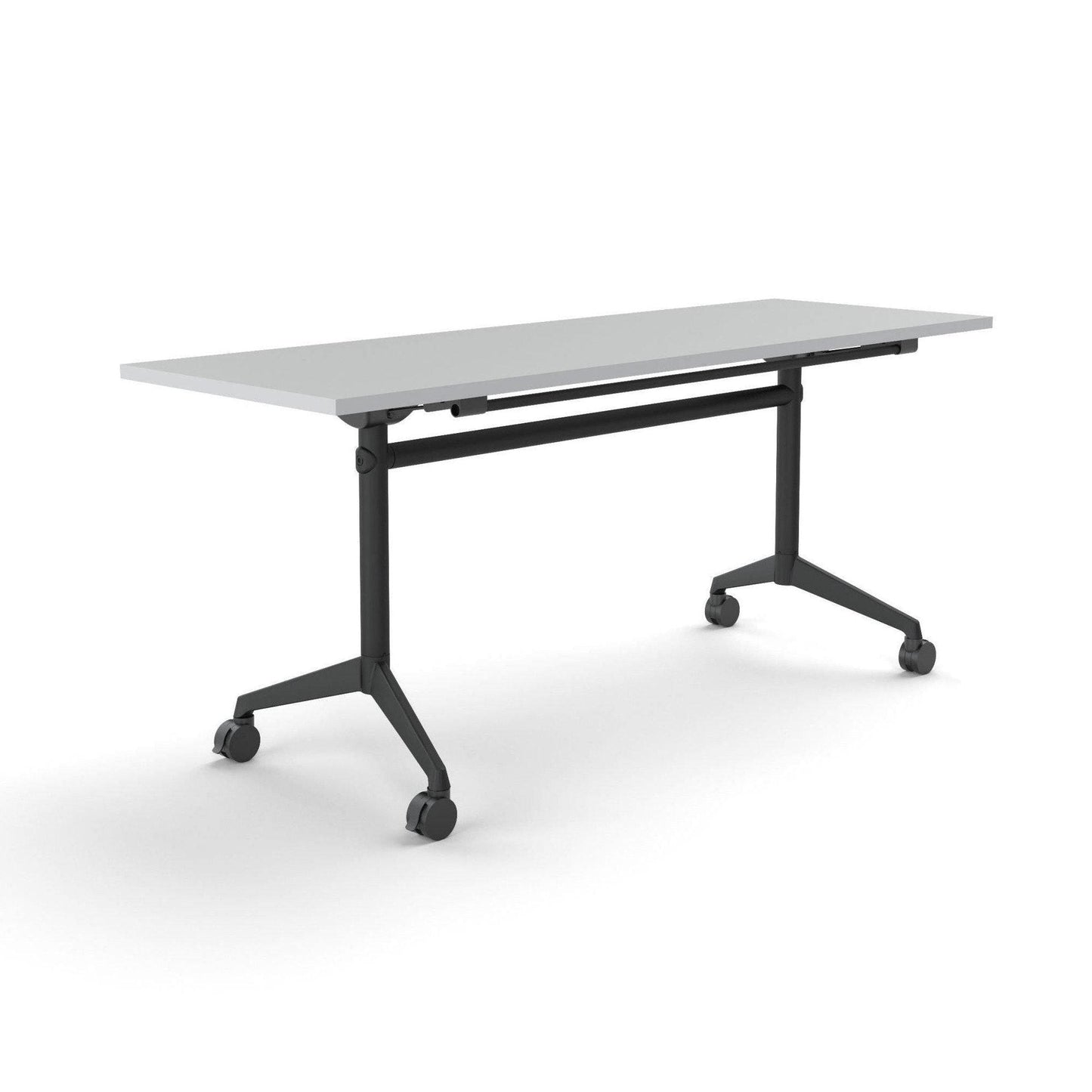 Modulus Mobile Flip Table with All Black Legs