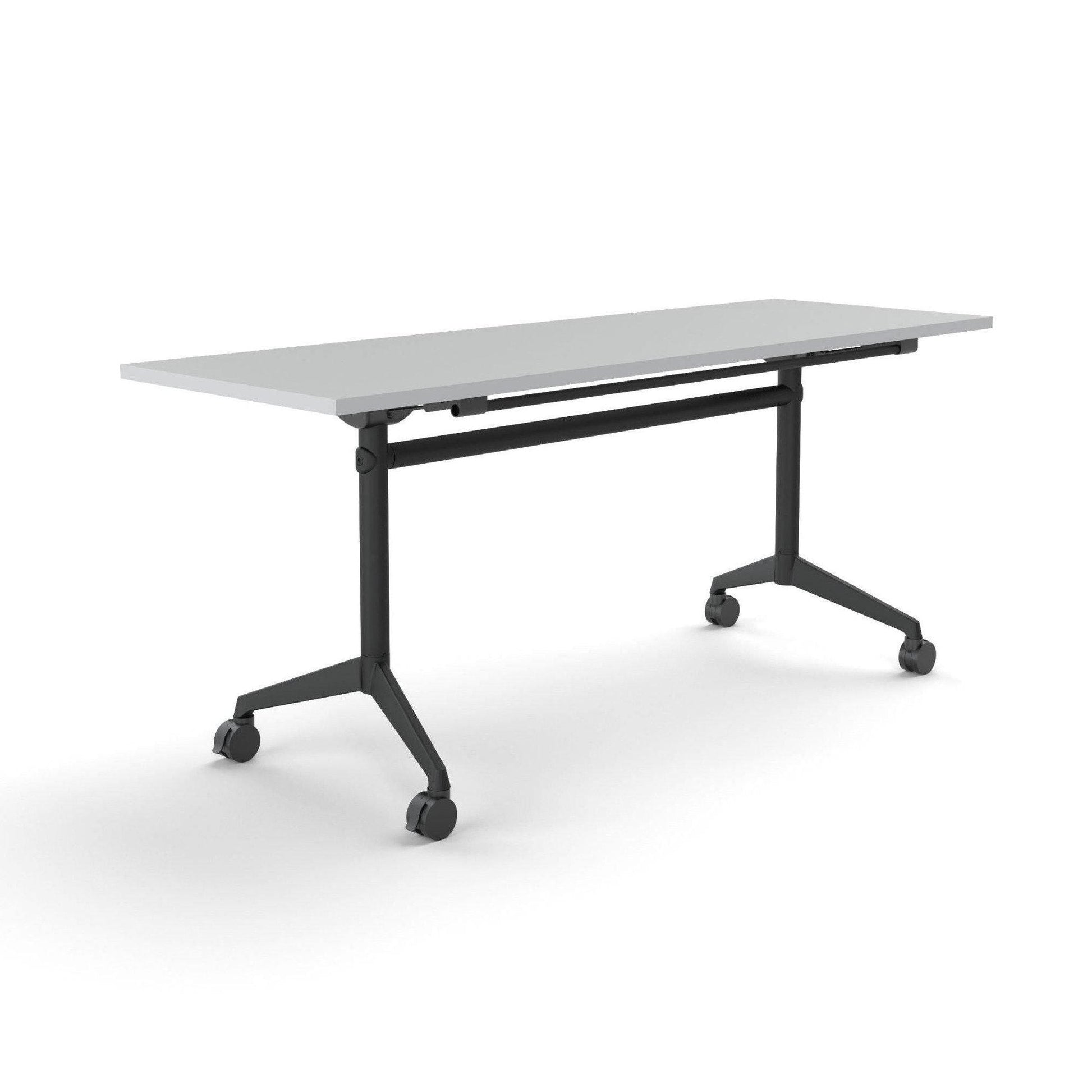 Modulus Mobile Flip Table with All Black Legs