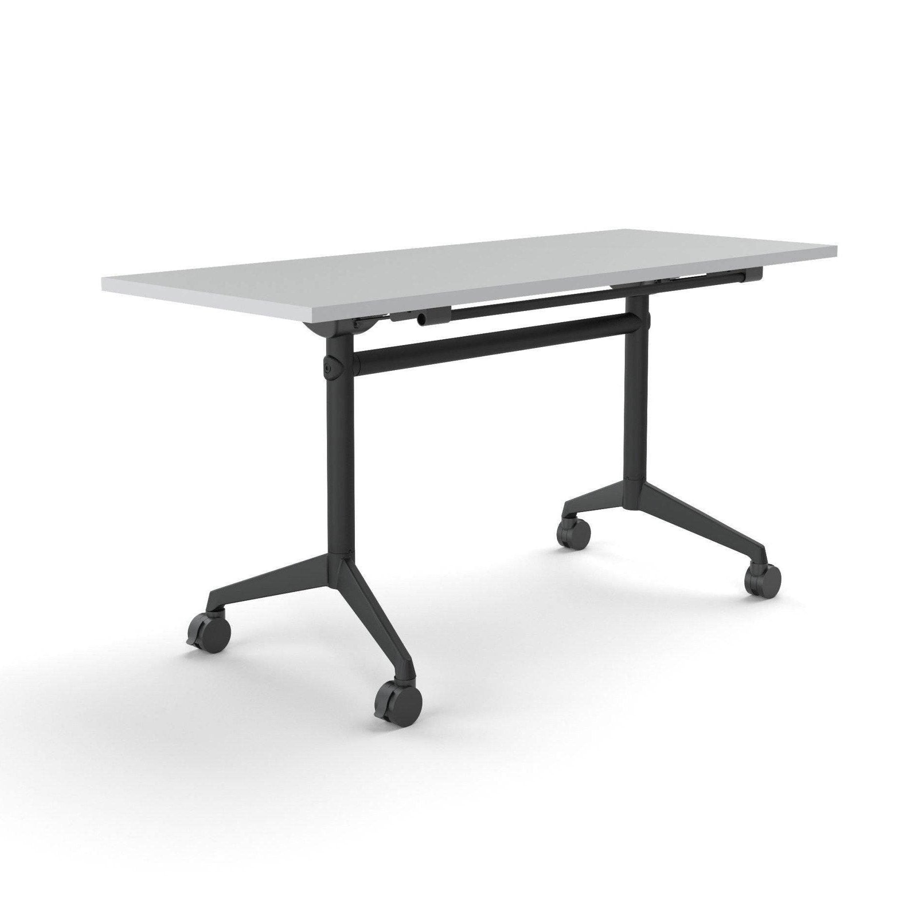 Modulus Mobile Flip Table with All Black Legs