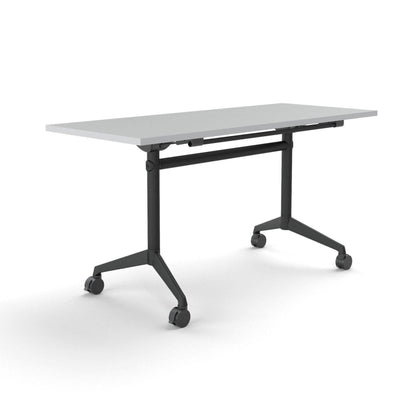 Modulus Mobile Flip Table with All Black Legs