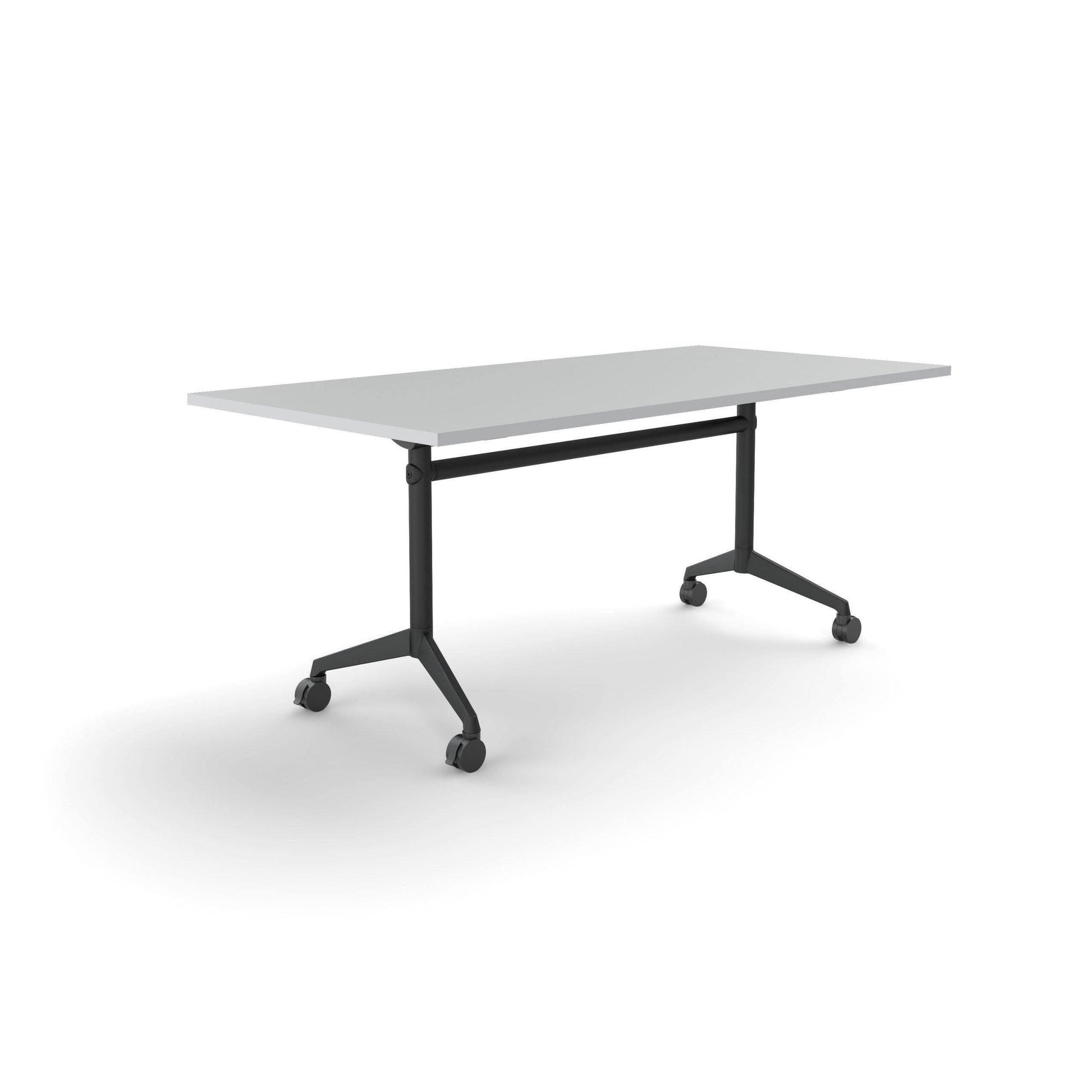 Modulus Mobile Flip Table with All Black Legs - Office Furniture Company 