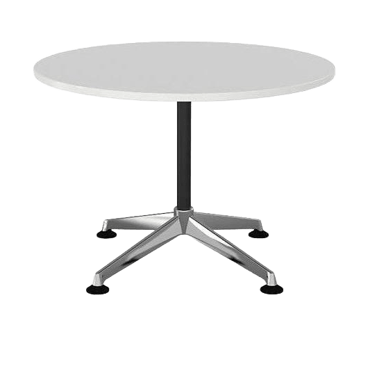 Modulus Round Meeting Table 900mm Diameter Round White melamine - Office Furniture Company