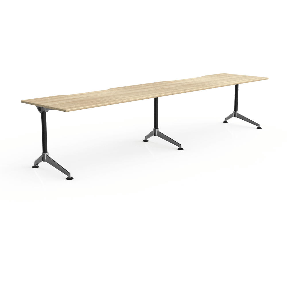 Modulus Single Sided 2 Person Desks - Office Furniture Company 