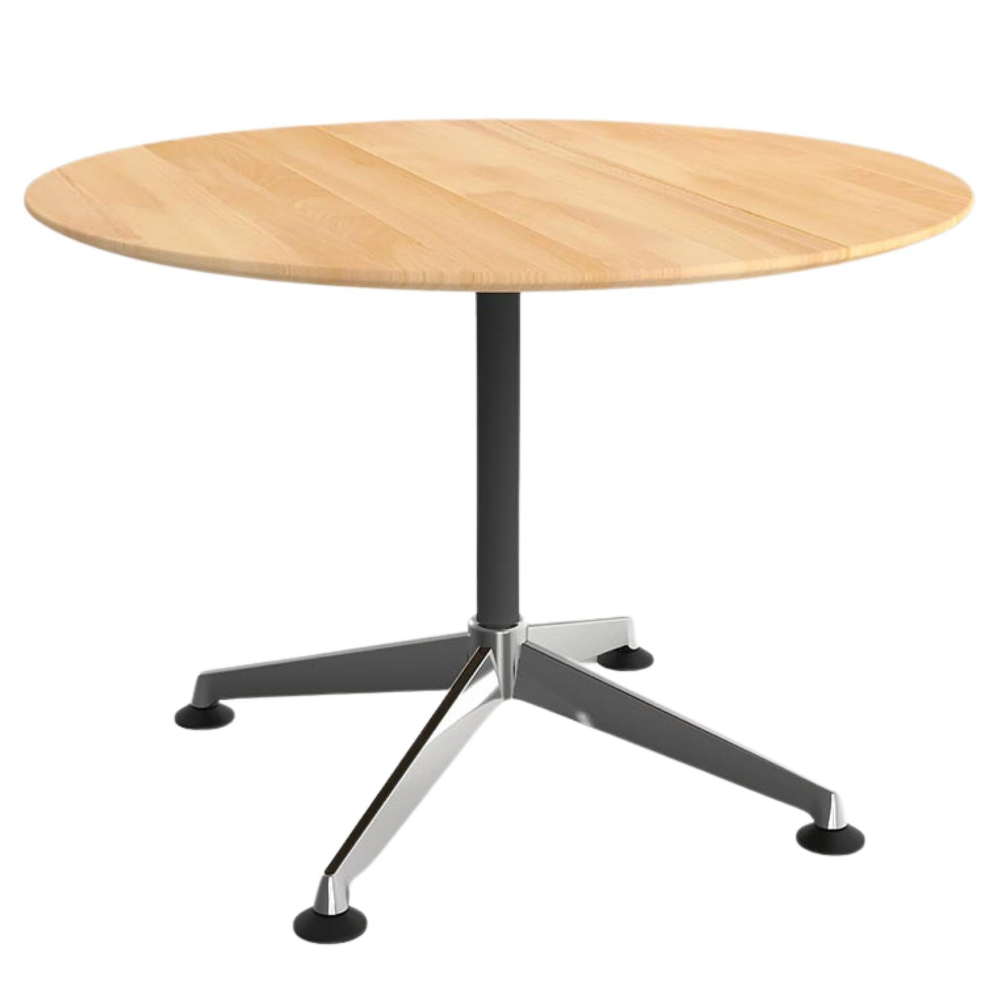 Modulus Solid Beech Round Meeting Table - Office Furniture Company 