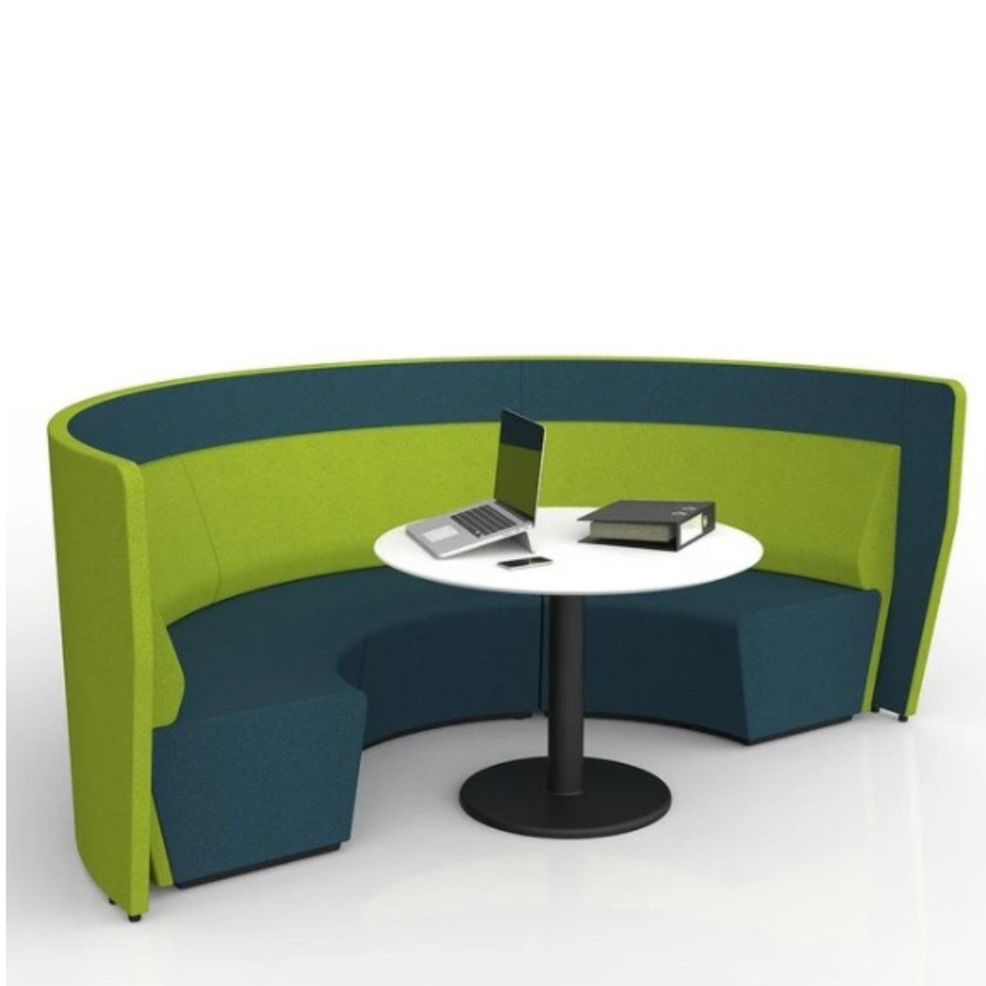 Motion Arc Collaboration Booth with Walls - Office Furniture Company 