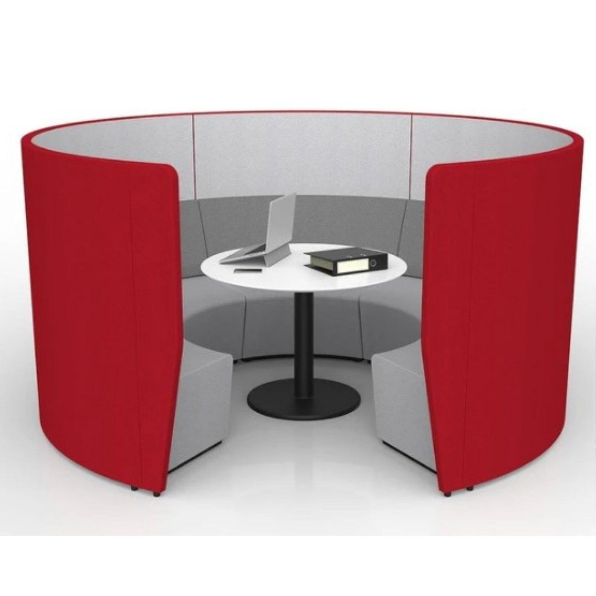Motion Arc Collaboration Booth with Walls - Office Furniture Company 