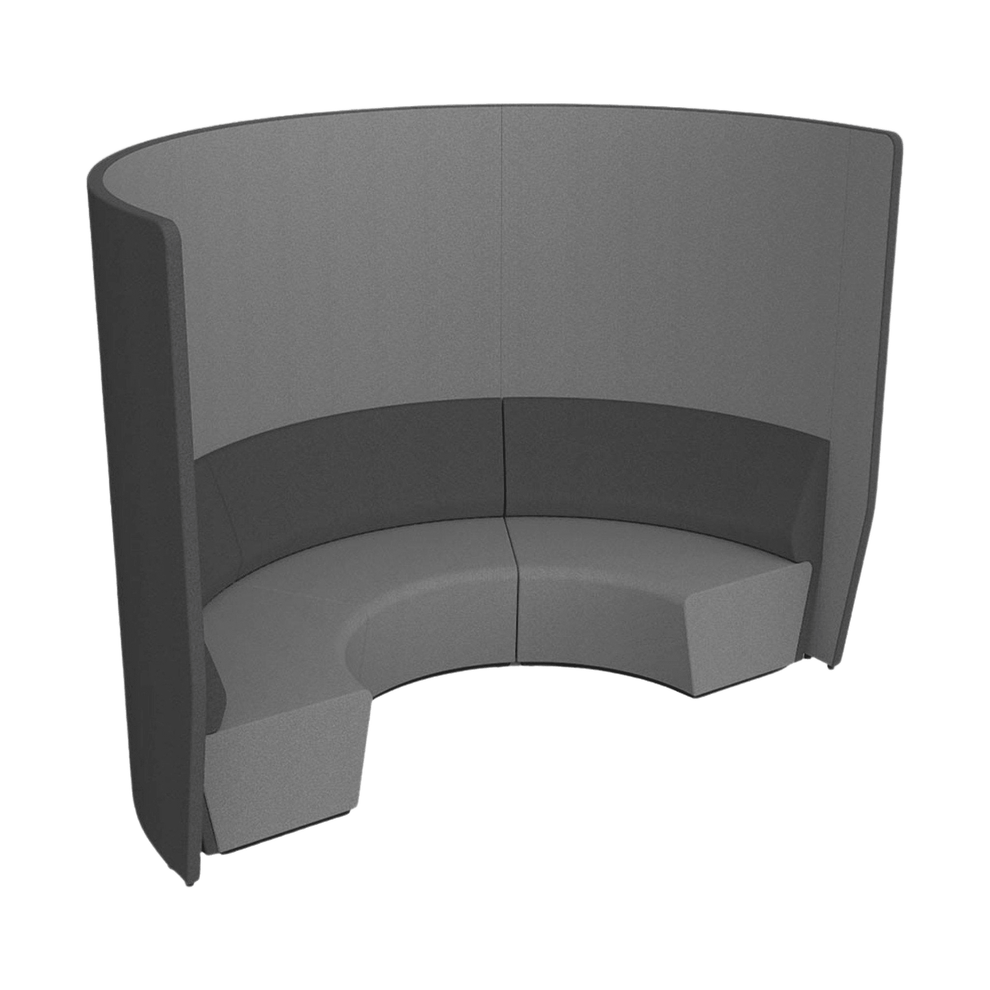 Motion Arc Collaboration Booth with Walls - 3