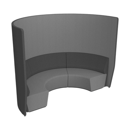 Motion Arc Collaboration Booth with Walls - 3