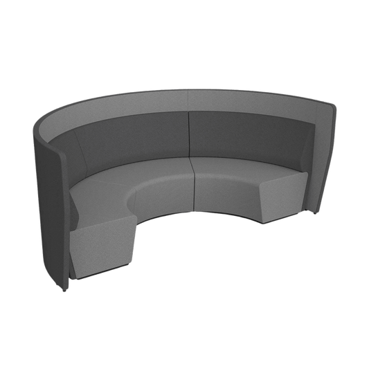 Motion Arc Collaboration Booth with Walls Motion Arc 3 Low - Office Furniture Company