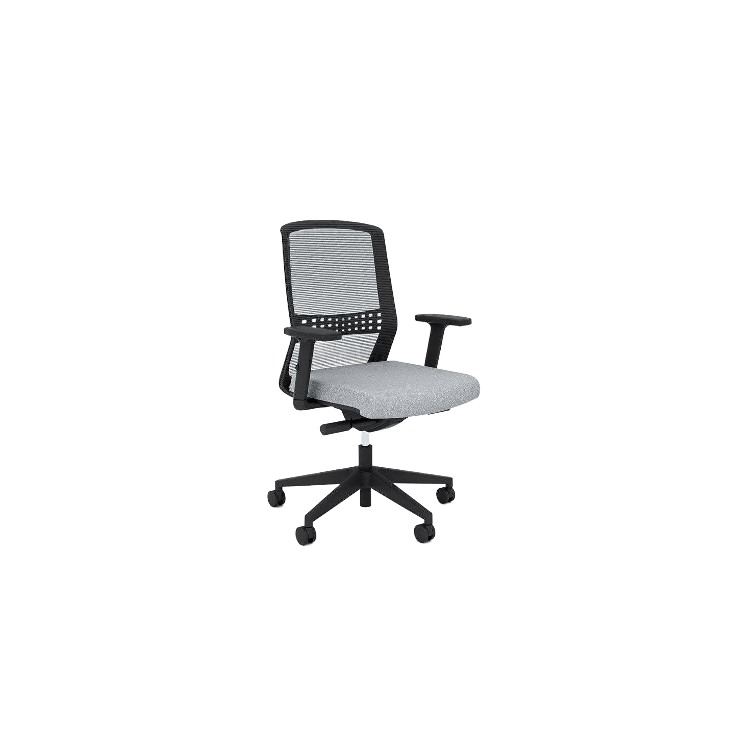 Motion Sync Ergonomic Mesh Office Chair Adjustable Arms Grey Stone (Motion)