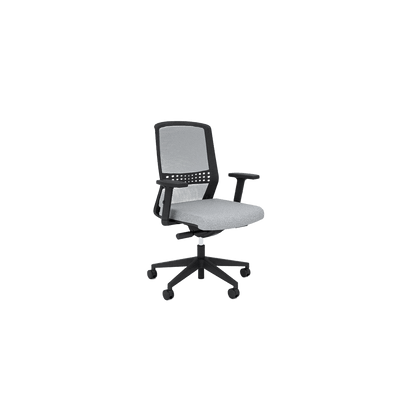 Motion Sync Ergonomic Mesh Office Chair Adjustable Arms Grey Stone (Motion)