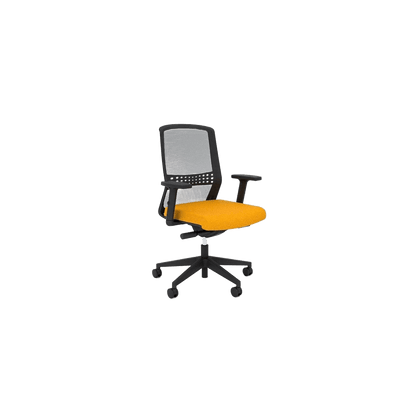 Motion Sync Ergonomic Mesh Office Chair Adjustable Arms Orange Sunset (Motion)