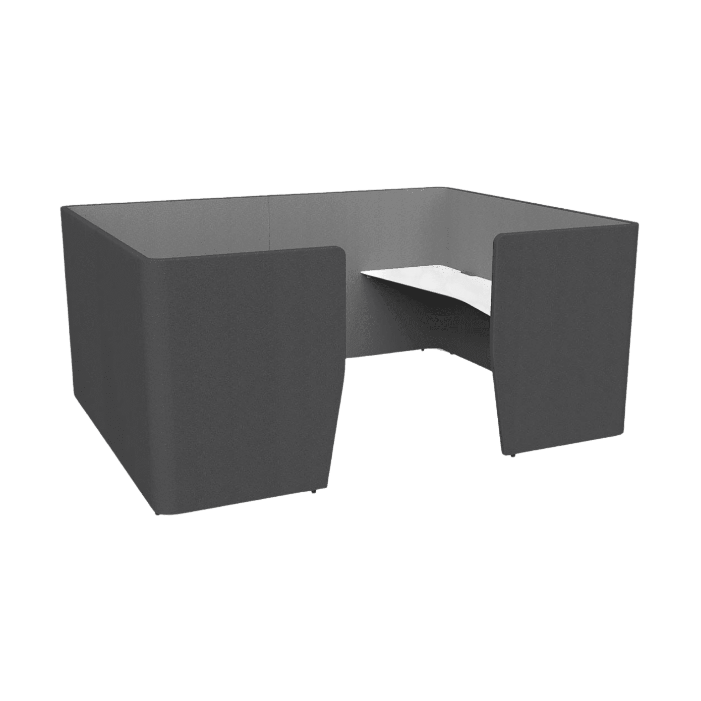 Motion Team Collaborative Work Pod Lacquered White - Office Furniture Company