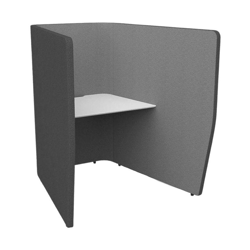 Motion Zip 1 Partition Work Pod Lacquered White - Office Furniture Company