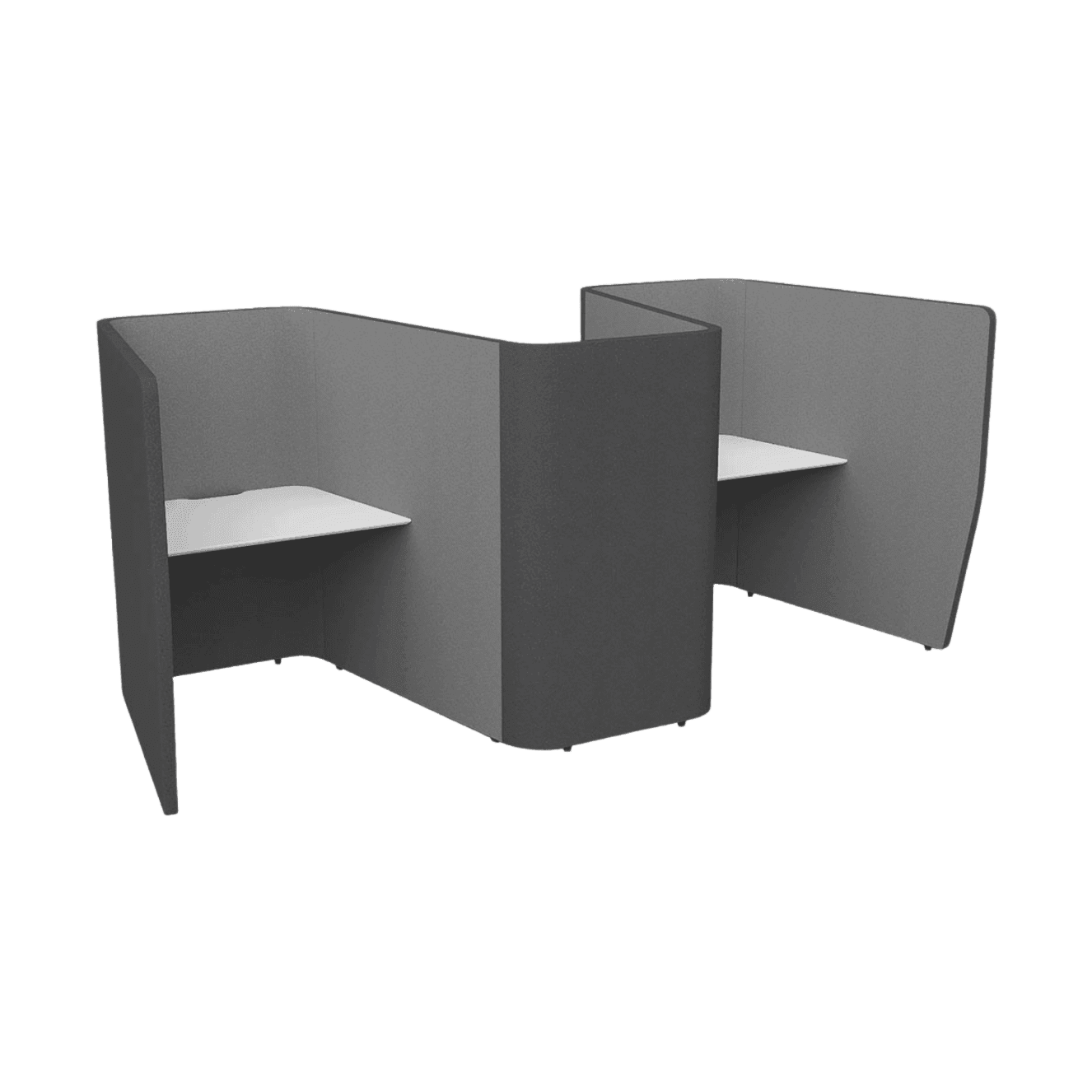 Motion Zip 3 Partition Work Pod White (Lacquered)
