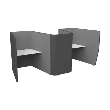 Motion Zip 3 Partition Work Pod White (Lacquered)