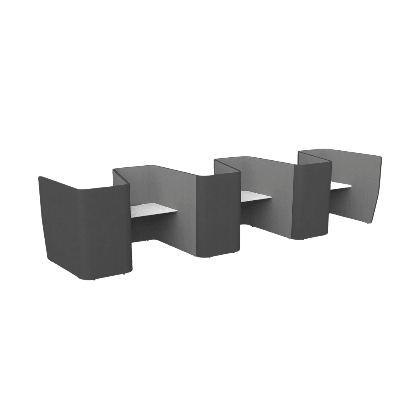 Motion Zip 6 Partition Work Pod - 2