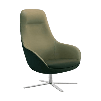 Muse Plus Executive Chair Sled Base Chrome Black - Fab - Office Furniture Company
