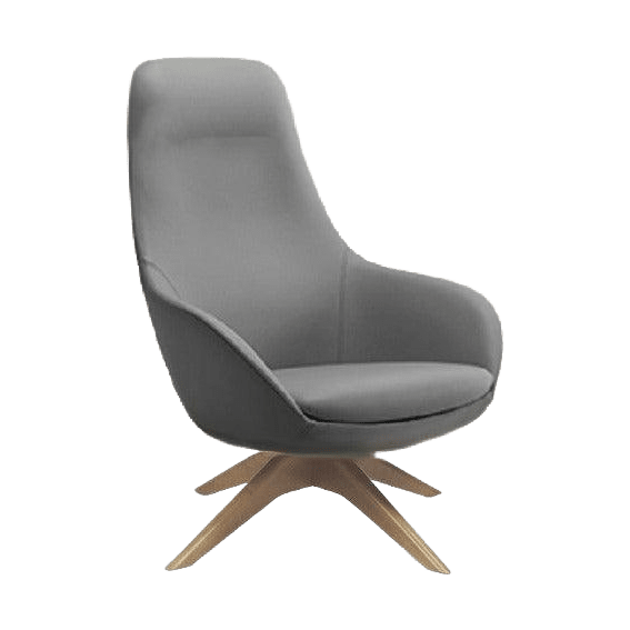Muse Plus Executive Chair Sled Base Chrome Black - Fab - Office Furniture Company