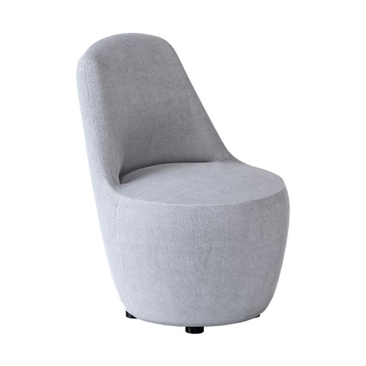 Myk Single Lounge Chair Grey Light Fabric