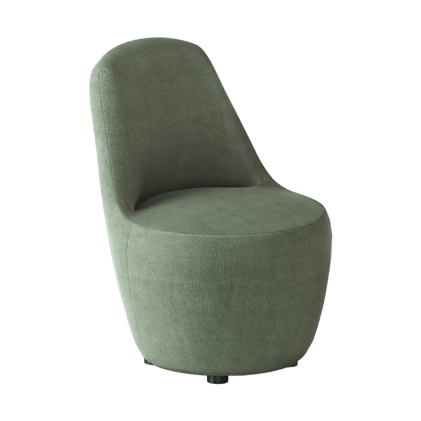 Myk Single Lounge Chair Green Olive Fabric