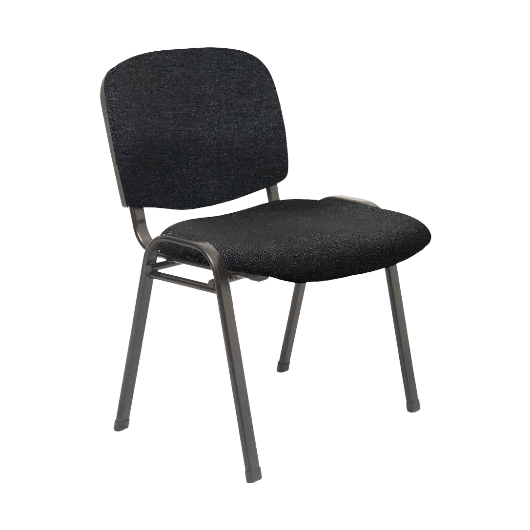 Nova Visitor Chair Black Fabric - Office Furniture Company