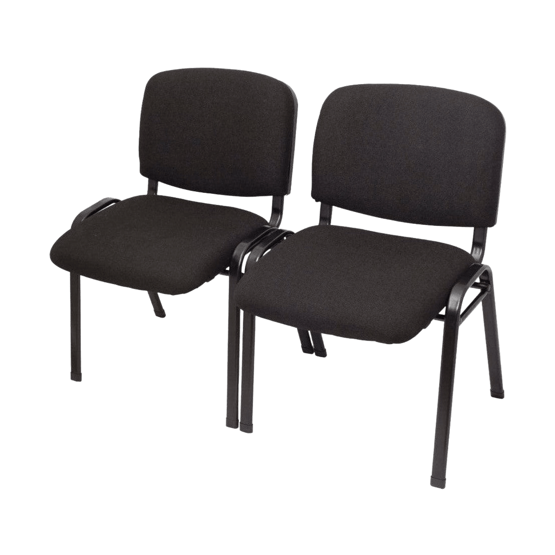 Nova Visitor Chair Black PU - Office Furniture Company