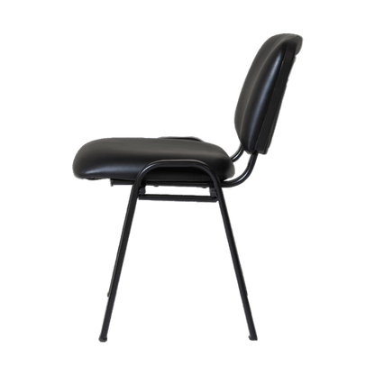 Nova Visitor Chair Black PU - Office Furniture Company