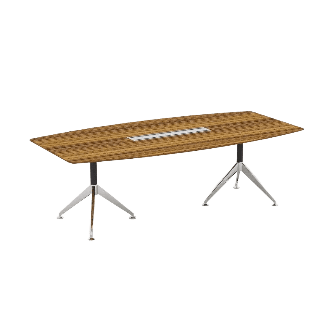 Novara Boardroom Table 2400x1200 / With Cable Tray