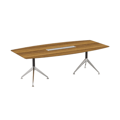 Novara Boardroom Table 2400x1200 / With Cable Tray