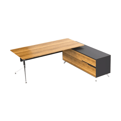 Novara Executive Desk With Return 1950 X 1850 Left Hand Side Return - Office Furniture Company
