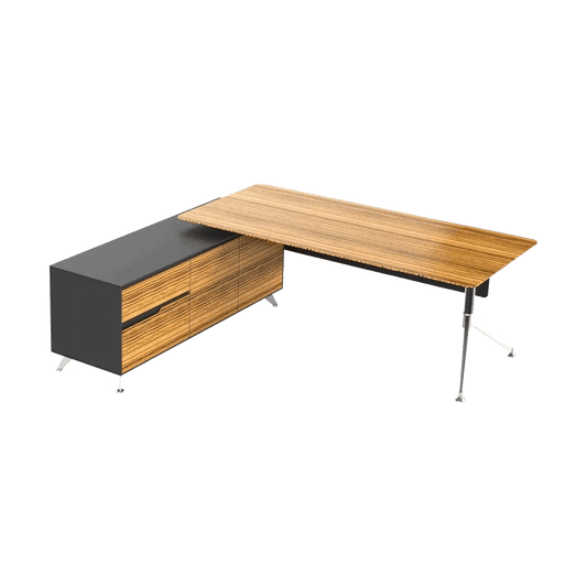 Novara Executive Desk With Return 1950 X 1850 Right Hand Side Return - Office Furniture Company