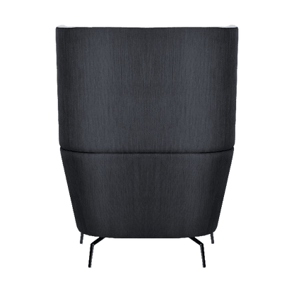 Ola High Back Sofa – 1 Seater Black Metal Base